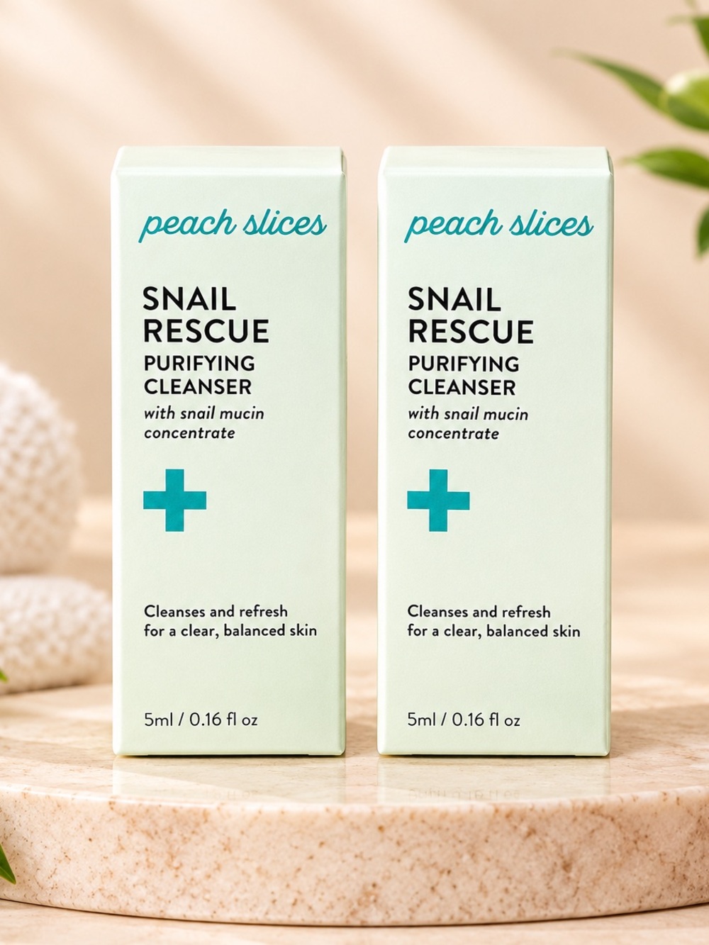 ☀️ 5/25 ☀️ Peach Slices 2 Snail Rescue Purifying Cleansers, Travel